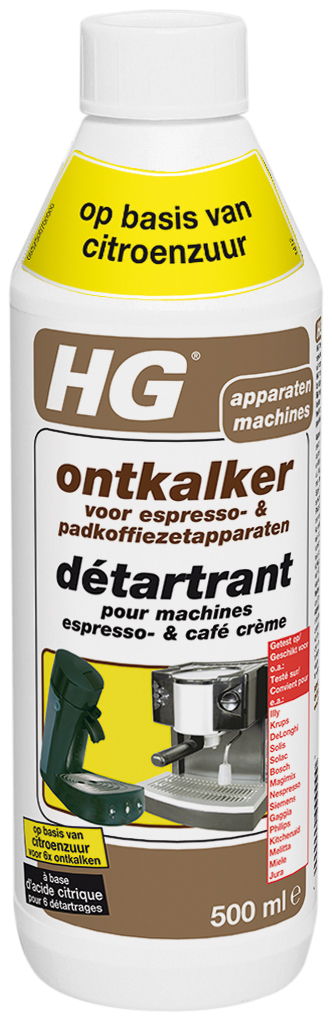 HG Espresso- und Pad-Kaffeemaschinen Entkalker