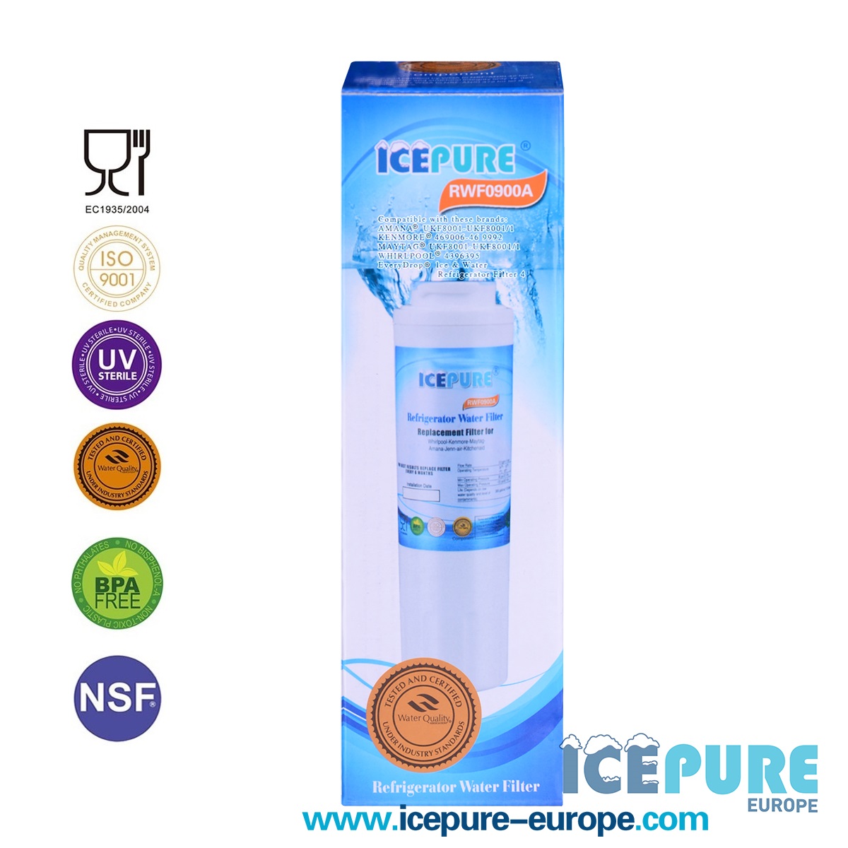 Icepure Wasserfilter geeignet für Liebherr UKF8001