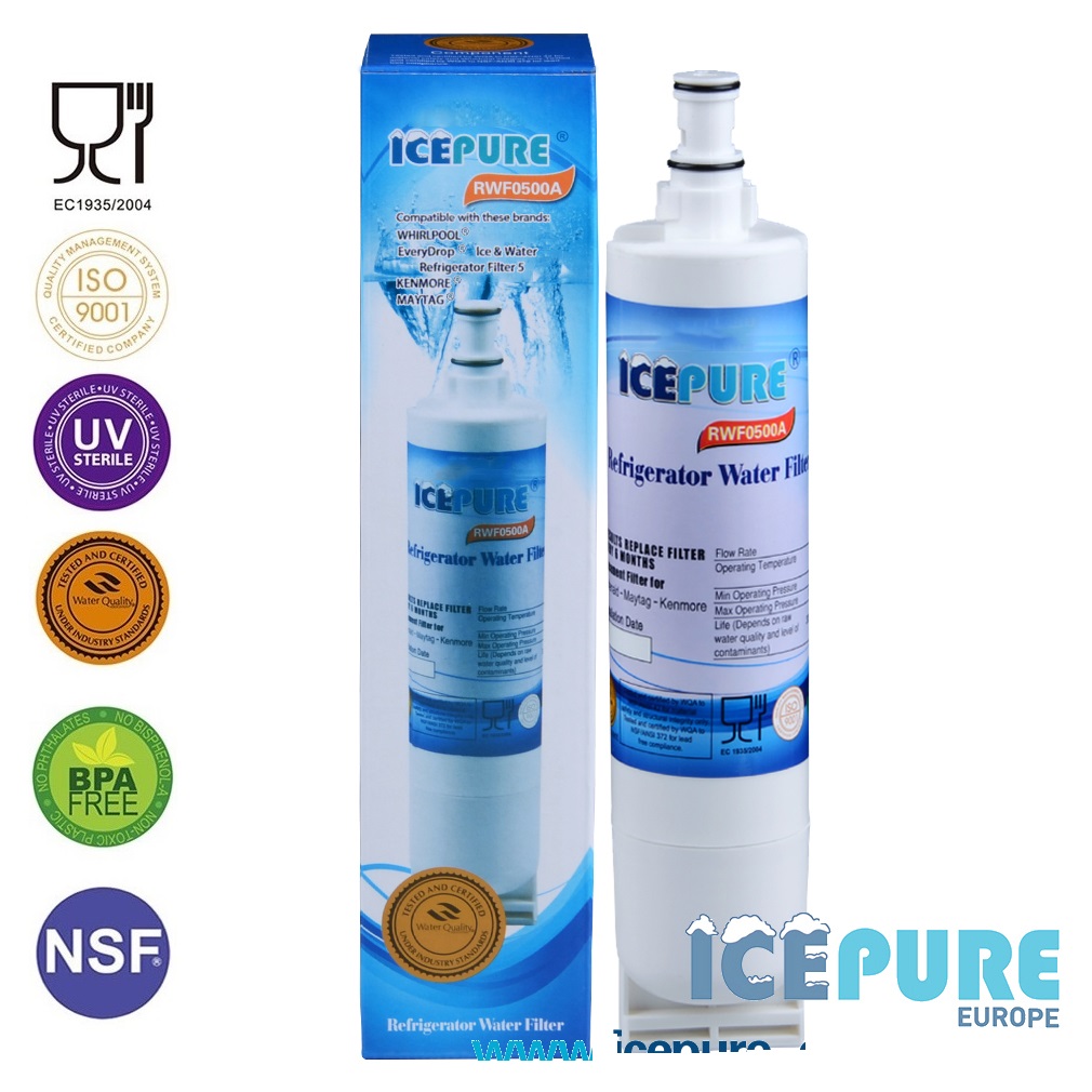 Icepure Wasserfilter geeignet für Whirlpool SBS200 / 484000008726