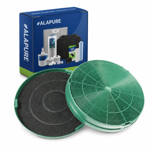 Alapure Longlife Aktivkohlefilter geeignet für Zanussi MCFE31 / 9029801306 / EFF77