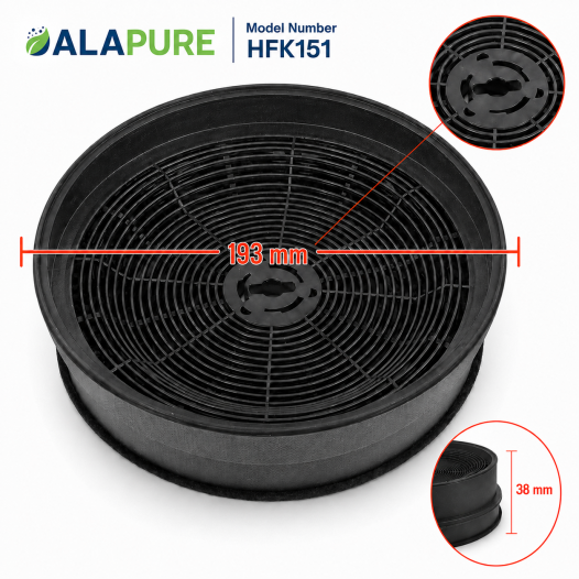 Alapure Aktivkohlefilter geeignet für High One HIG60 / HC60