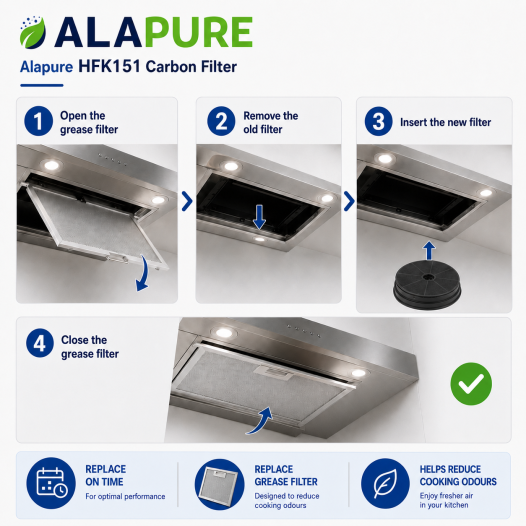 Alapure Aktivkohlefilter geeignet für High One HIG60 / HC60