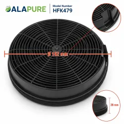 Alapure Aktivkohlefilter geeignet für Integra Typ 47 / AMC023