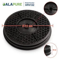 Alapure Aktivkohlefilter geeignet für Zanussi MCFE50 / EFF57F