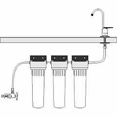Einbaumodell WFS-D820C Dreifach-Keramikfilter-System HIP3 Einbaumodell WFS-D820C Dreifach-Keramikfilter-System HIP3