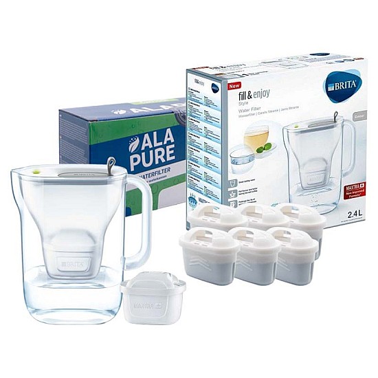 Brita Wasserfilterkanne 1021884 Fill & Enjoy Style inklusive 6 Alapure Maxtra+ Filter Brita Wasserfilterkanne 1021884 Fill & Enjoy Style inklusive 6 Alapure Maxtra+ Filter