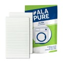 Alapure ALA-DF11 Pollenfilter 00481723 für Wäschetrockner - 2 Stück