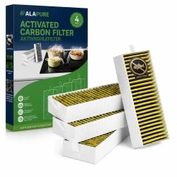 Alapure HFK022 Geeignet für Bosch CleanAir 17007505 / 17004796 / HEZ9VRCR0 Aktivkohlefilter mit Anti-Fish
