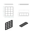 Airforce-Kohlefilter-Set AFFCAV90 Airforce-Kohlefilter-Set AFFCAV90