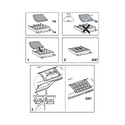 Alapure Aktivkohlefilter geeignet für Amana Typ 20 / CWF020/1 / E3CFL20