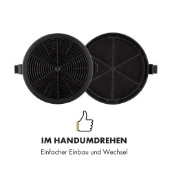 Alapure Kohlefilter geeignet für Exquisit Kohlefilter MD5