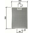 Elica Metallfilter GF03QB 380x283x9mm Elica Metallfilter GF03QB 380x283x9mm
