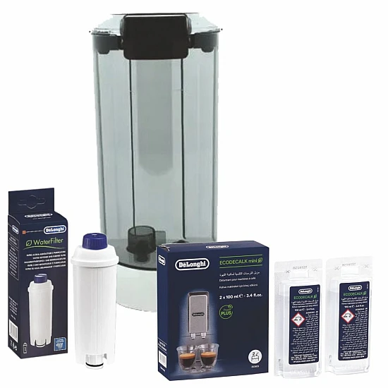 Delonghi Wartungsset Kaffeemaschine Wassertank + Wasserfilter + Entkalker 5513200359 Delonghi Wartungsset Kaffeemaschine Wassertank + Wasserfilter + Entkalker 5513200359
