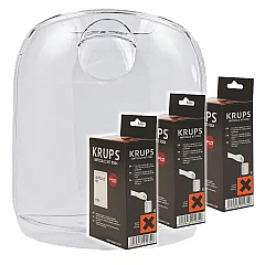 Krups Kaffeemaschinen Pflegeset Wassertank + 3x Entkalkungsset MS-623472