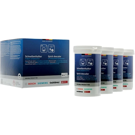 Bosch Entkalker 00312331 geeignet für Geschirrspüler und Waschmaschinen (4x250g)