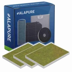 Alapure CleanAir Plus Kohlefilter passend für Siemens 11034226 / 17004041 / LZ21JXB16 (3 St.)