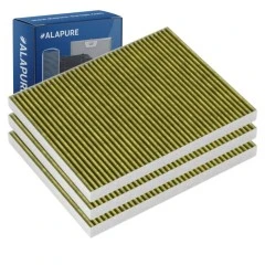 Alapure CleanAir Plus Kohlefilter passend für Gaggenau 11034226 / 17004037 / AA200121 (3 St.)