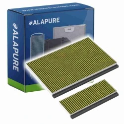 Alapure HFK388 CleanAir Plus Aktivkohlefilter geeignet für 11042136 / 17005388 / 17005802 / 17001205 / DWZ1AF1B6 / Z51AFB1X6 (Satz)