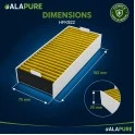 Alapure HFK022 Geeignet für Bosch CleanAir 17007505 / 17004796 / HEZ9VRCR0 Aktivkohlefilter mit Anti-Fish