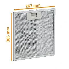 Alapure Metallfilter geeignet für AEG 4055250429 304x267x9mm