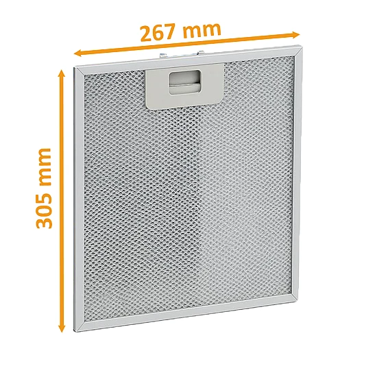 Alapure Metallfilter geeignet für AEG 4055250429 304x267x9mm