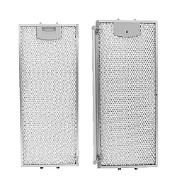 Siemens Metall-Fettfilter Set 434105 + 434107 (2St.) | Vorder- & Rückseite | 455x188x6 mm & 405x209x8 mm