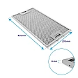 Siemens Metall-Fettfilter Set 434105 + 434107 (2St.) | Vorder- & Rückseite | 455x188x6 mm & 405x209x8 mm Siemens Metall-Fettfilter Set 434105 + 434107 (2St.) | Vorder- & Rückseite | 455x188x6 mm & 405x209x8 mm