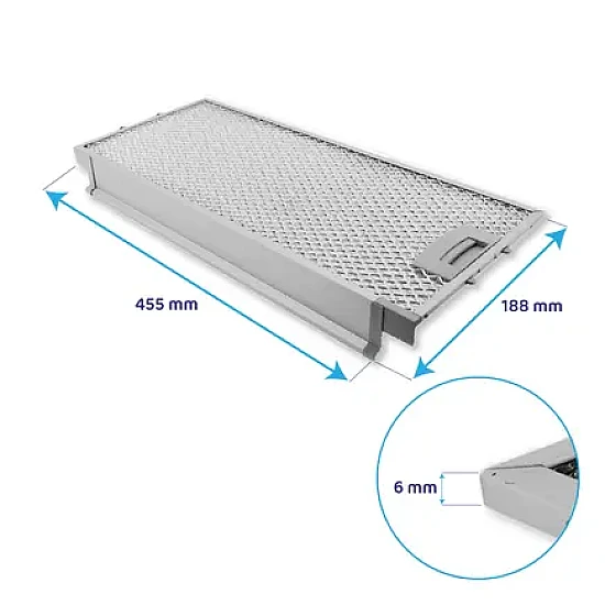 Siemens Metall-Fettfilter Set 434105 + 434107 (2St.) | Vorder- & Rückseite | 455x188x6 mm & 405x209x8 mm Siemens Metall-Fettfilter Set 434105 + 434107 (2St.) | Vorder- & Rückseite | 455x188x6 mm & 405x209x8 mm