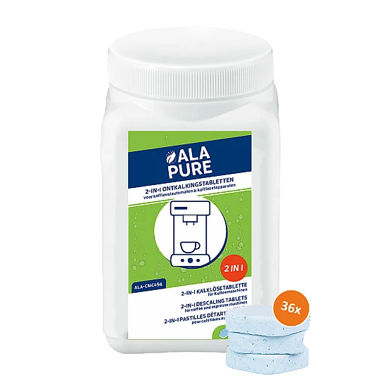 Alapure 2 in 1 Entkalkungstabletten geeignet für Jura 70751 (36 Stück)