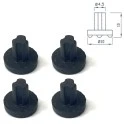 Alapure Topfträger-Gummifüße (4 Stück) 481246368017