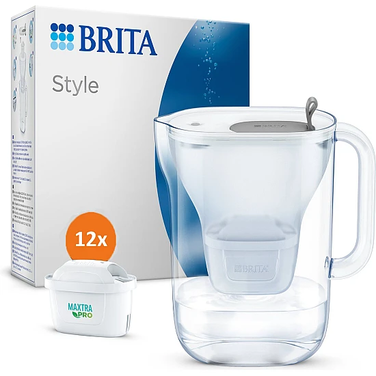 Brita Wasserfilter Kannenform + MAXTRA PRO Wasserfilter 12-pack