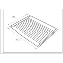 Alapure Grillrost Backofen geeignet für Beko 460x360mm / 240440219 / 240440155