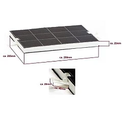Alapure Aktivkohlefilter geeignet für Neff 00351210 / 351210 / Z5114X0 Alapure Aktivkohlefilter geeignet für Neff 00351210 / 351210 / Z5114X0