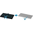 Alapure CleanAir Kohlefilter passend für Neff 17006619 / Z51ITB2X4 Alapure CleanAir Kohlefilter passend für Neff 17006619 / Z51ITB2X4