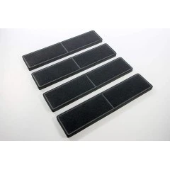 Alapure HFK3955 Passend für Miele Kohlefilter DKF21-1 / 9720600 (4 Stück)