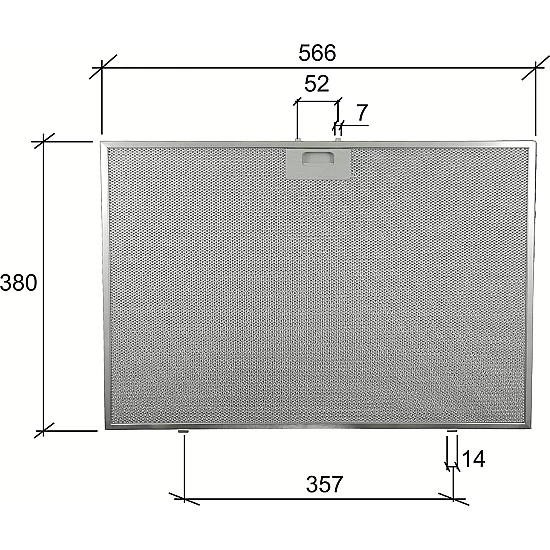 Ikea Metallfilter 488000302744 565x380x8mm Ikea Metallfilter 488000302744 565x380x8mm