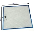 Alapure Metallfilter geeignet für Faber 1330063586 288x282x7mm Alapure Metallfilter geeignet für Faber 1330063586 288x282x7mm