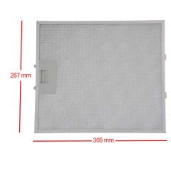 Alapure Metallfilter geeignet für Airforce GRI0009219A 304x267x9mm Alapure Metallfilter geeignet für Airforce GRI0009219A 304x267x9mm