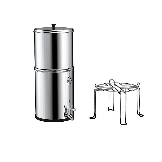 Alapure OWF020 Schwerkraft Edelstahl 8,5 Liter Schwerkraftfiltration SET
