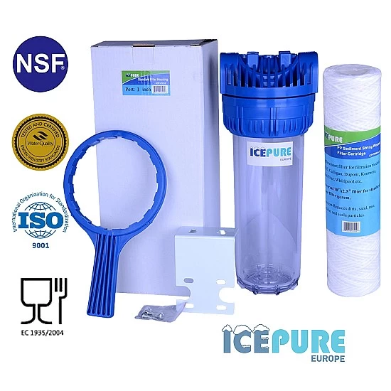 Alapure 10-Zoll-Filtergehäuse-Set mit Sedimentfilter ALA-PPW10-50 Alapure 10-Zoll-Filtergehäuse-Set mit Sedimentfilter ALA-PPW10-50