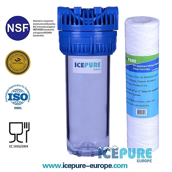 Alapure 10-Zoll-Filtergehäuse-Set mit Sedimentfilter ALA-PPW10-50 Alapure 10-Zoll-Filtergehäuse-Set mit Sedimentfilter ALA-PPW10-50