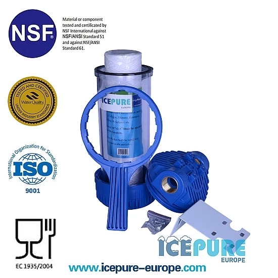 Alapure 10-Zoll-Filtergehäuse-Set mit Sedimentfilter ALA-PPW10-50 Alapure 10-Zoll-Filtergehäuse-Set mit Sedimentfilter ALA-PPW10-50