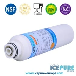 Icepure Wasserfilter geeignet für EcoAqua EFF-6027A Doppelter O-Ring