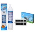 Alapure Wasserfilter geeignet für Bauknecht SBS003 und antibakterieller Luftfilter HYG001