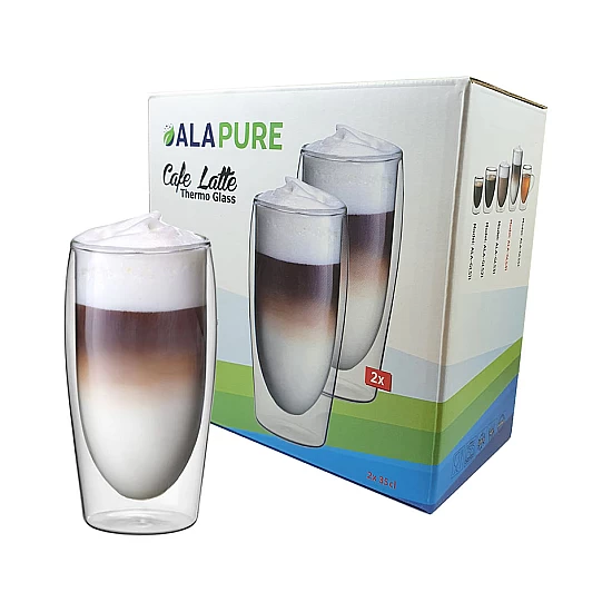 Alapure Doppelwandige Café Latte Thermogläser ALA-GLS41 Alapure Doppelwandige Café Latte Thermogläser ALA-GLS41