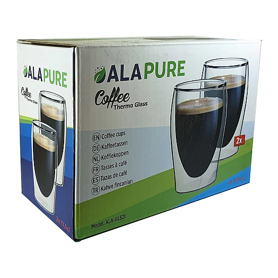 Alapure Doppelwandige Kaffee-Thermogläser ALA-GLS21 Alapure Doppelwandige Kaffee-Thermogläser ALA-GLS21