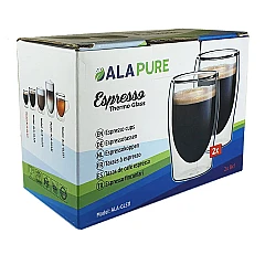Alapure Doppelwandige Espresso-Thermogläser ALA-GLS11 Alapure Doppelwandige Espresso-Thermogläser ALA-GLS11
