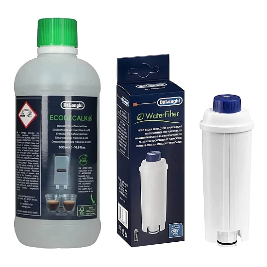Delonghi Wartungsset DLSC002 Wasserfilter + DLSC500 Entkalker