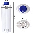 Alapure Wasserfilter geeignet für Delonghi DLSC002 / SER3017