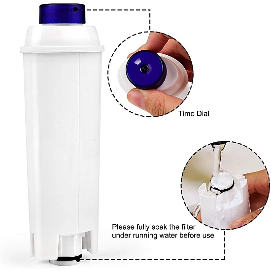 Alapure Wasserfilter geeignet für Delonghi DLSC002 / SER3017
